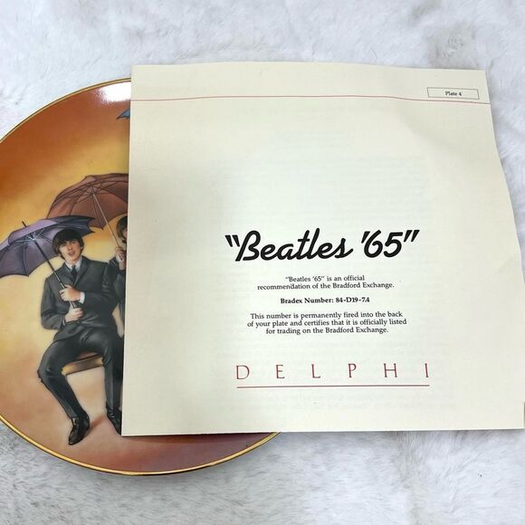 Beatles ‘65 Collector Plate Limited Edition The Beatles Collection Nate Giorgio - Picture 9 of 13